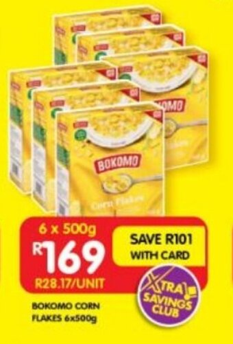 Shoprite BOKOMO CORN FLAKES 6x500g offer