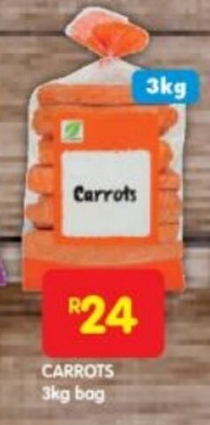 Shoprite CARROTS 3kg bag offer