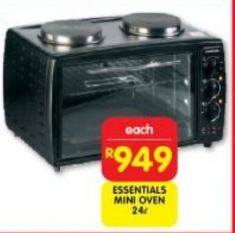 Shoprite ESSENTIALS MINI OVEN 24L offer