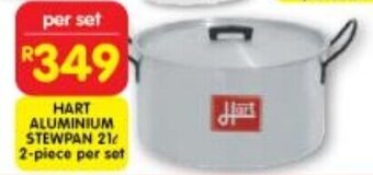 Shoprite HART ALUMINIUM STEWPAN 21L 2-piece per set offer