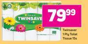Game Twinsaver 1 ply toilet tissue-15s offer