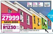 Game Samsung 85 (215cm) crystal cu7000 uhd 4k tv offer