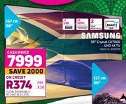 Game Samsung 58 crystal cu7000 uhd 4k tv offer