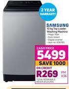 Game Samsung top loader washing machine-10kg offer