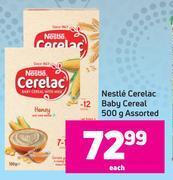 Game Nestle cerelac baby cereal assorted-500g each offer
