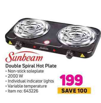 Game Sunbeam double spiral hot plate offer