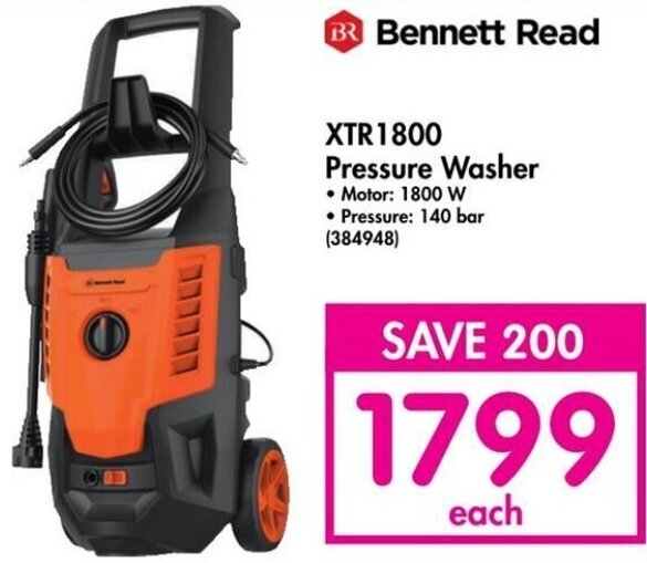 Read XTR 1800 Pressure Washer offer at Makro