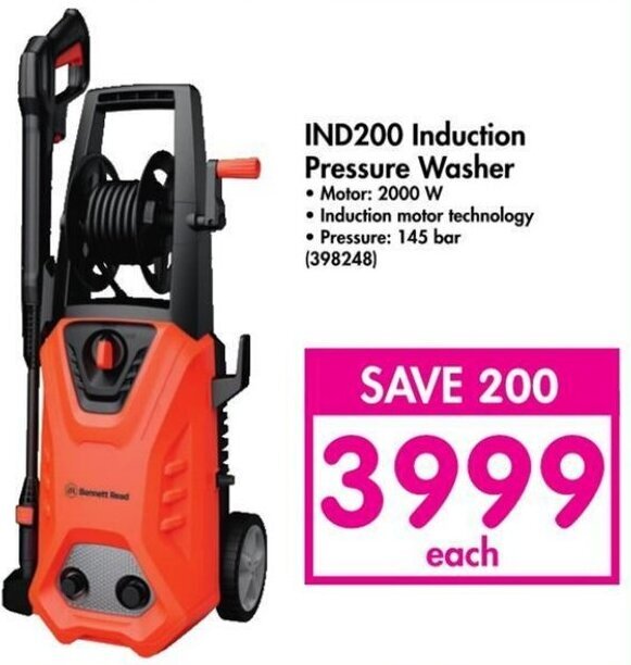 IND200 Induction Pressure Washer offer at Makro
