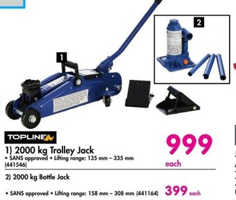 TOPLINE 2000 kg Trolley Jack