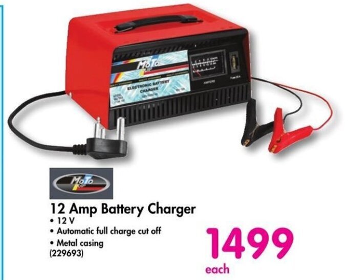 12 Amp Battery Charger offer at Makro