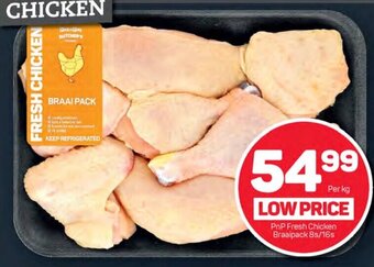 Pick n Pay PnP Fresh Chicken Braaipack 8s/16s offer