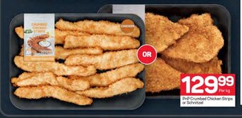 Pick n Pay PnP Crumbed Chicken Strips or Schnitzel offer