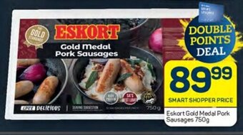 Pick n Pay Eskort Gold Medal Pork Sausages 750g offer