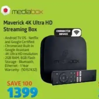 Mediabox Maverick 4K Ultra HD Streaming Box