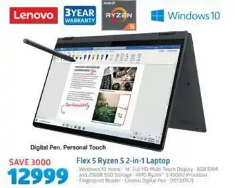 Incredible Connection Huawei Flex 5 Ryzen 5 2-in-1 Laptop offer