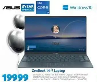 Incredible Connection Asus ZenBook 14 i7 Laptop offer