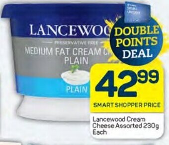 Pick n Pay Lancewood Cream Cheese Assorted 230g Each offer