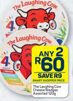 Pick n Pay The Laughing Cow Cheese Wedges Assorted 120g offer