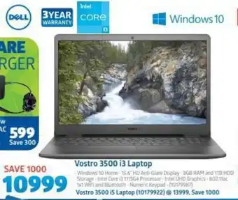 Incredible Connection Dell Vostro 3500 i3 Laptop offer