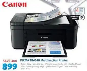 Incredible Connection Pixma TR4540 Multifunction Printer offer