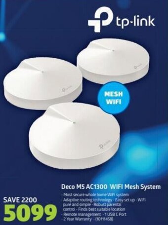 Incredible Connection Tp-Link Deco M5 AC1300 WiFi Mesh System offer