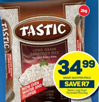 Pick n Pay Tastic Long Grain Parboiled Rice 2kg offer