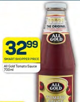 Pick n Pay All Gold Tomato Sauce 700ml offer
