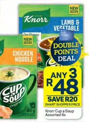 Pick n Pay Knorr Cup a Soup Assorted 4s offer