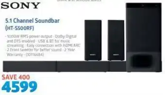 Incredible Connection Sony 5.1 Channel Soundbar offer