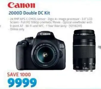 Incredible Connection Canon 2000D Double DC Kit offer
