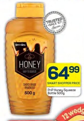 PnP Honey Squeeze Bottle 500g