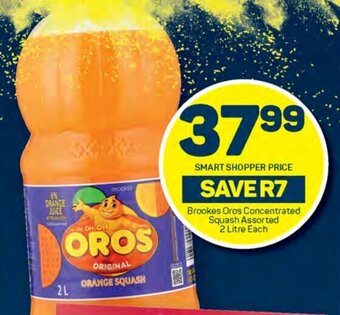 Pick n Pay Brookes Oros Concentrated Squash Assorted 2 Litre Each offer