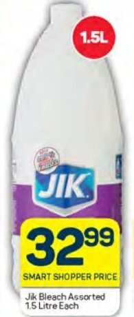 Pick n Pay Jik Bleach Assorted 1.5 Litre Each offer