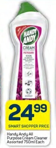Pick n Pay Handy Andy All Purpose Cream Cleaner Assorted 750ml Each offer