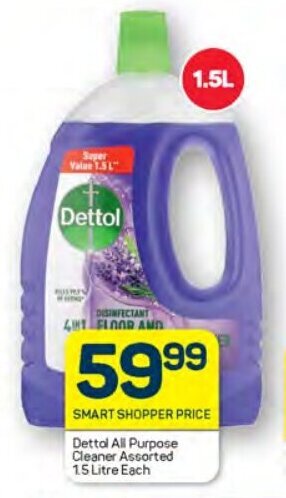 Pick n Pay Dettol All Purpose Cleaner Assorted 1.5 Litre Each offer
