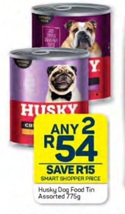 Pick n Pay Husky Dog Food Tin Assorted 775g offer