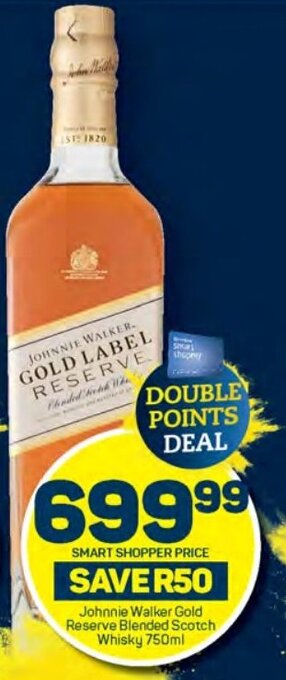 Pick n Pay Johnnie Walker Gold Reserve Blended Scotch Whisky 750ml offer