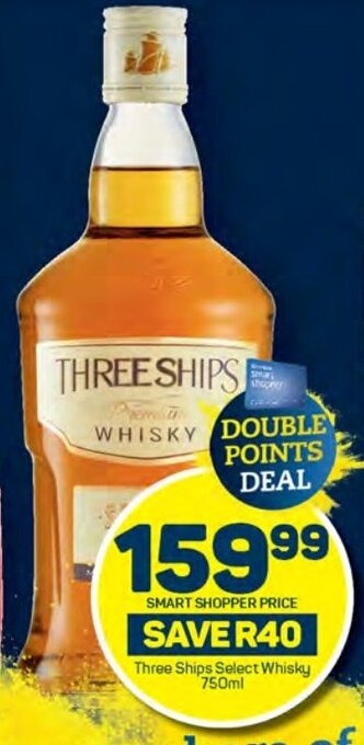 Pick n Pay Three Ships Select Whisky 750ml offer