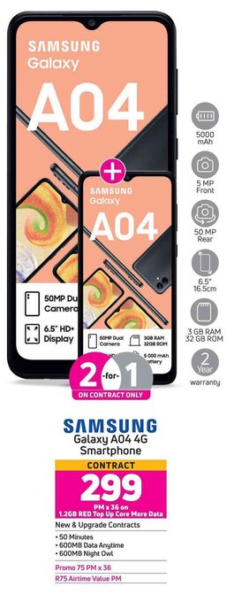 Game SAMSUNG Galaxy A04 4G Smartphone offer