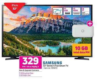 Game SAMSUNG 32" Series 5 Flat Smart TV offer