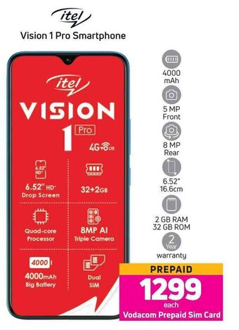 Game itel Vision 1 Pro Smartphone offer