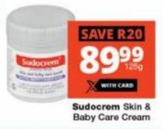 Checkers Sudocrem Skin & Baby Care Cream offer