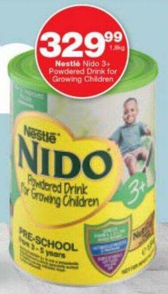 Checkers Nestlé Nido 3+ Powdered Drink for Growing Children offer