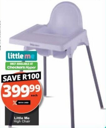 Checkers Little Me High Chair offer