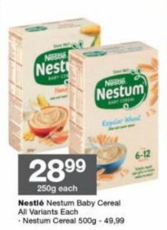 Checkers Nestlé Nestum Baby Cereal All Variants Each offer