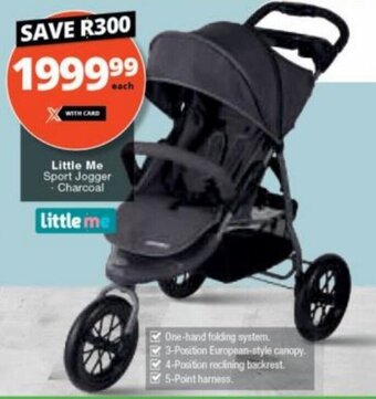 Checkers Little Me Sport Jogger Charcoal offer