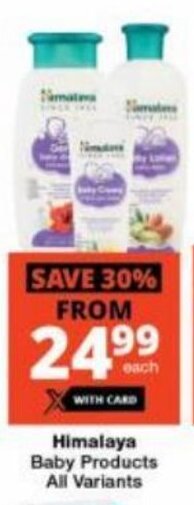 Checkers Himalaya Baby Products All Variants offer
