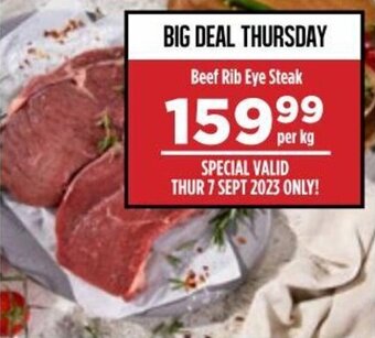 Food Lover's Market Beef Rib Eye Steak offer