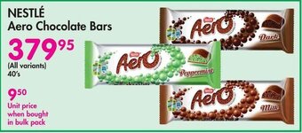 Makro NESTLÉ Aero Chocolate Bars offer