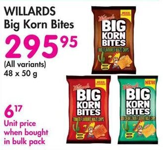 Makro WILLARDS Big Korn Bites offer